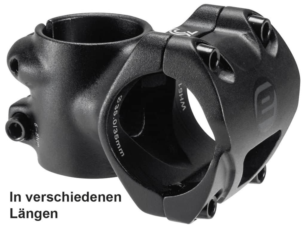 Ergotec Vorbau Ray 35.0, 70mm, sw