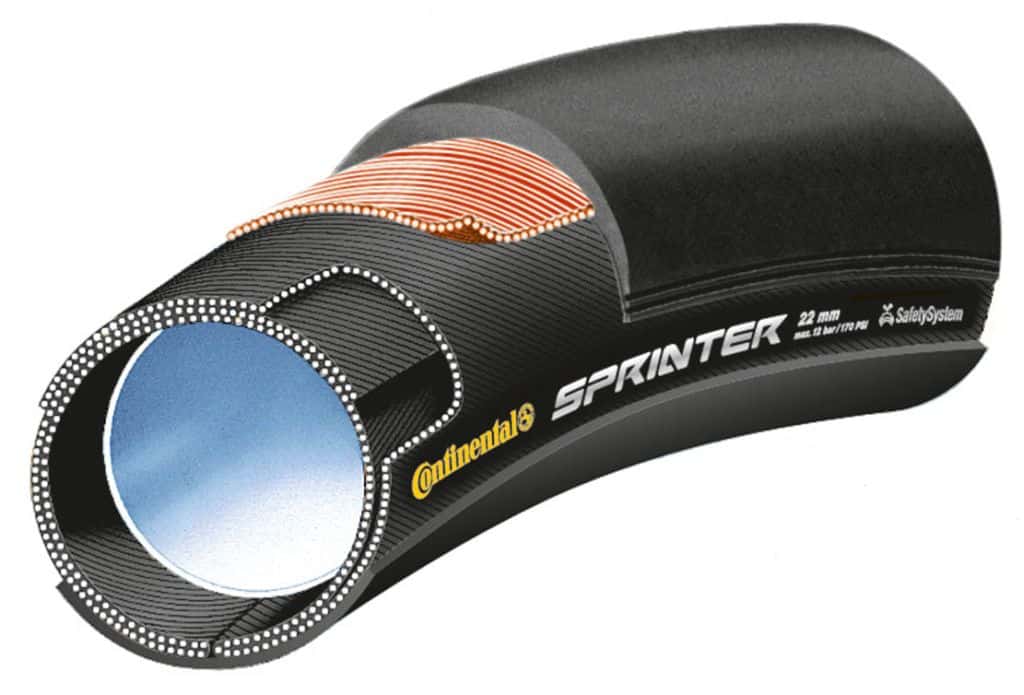 Sprinter, 28"x25, sw, Tubular-Reifen