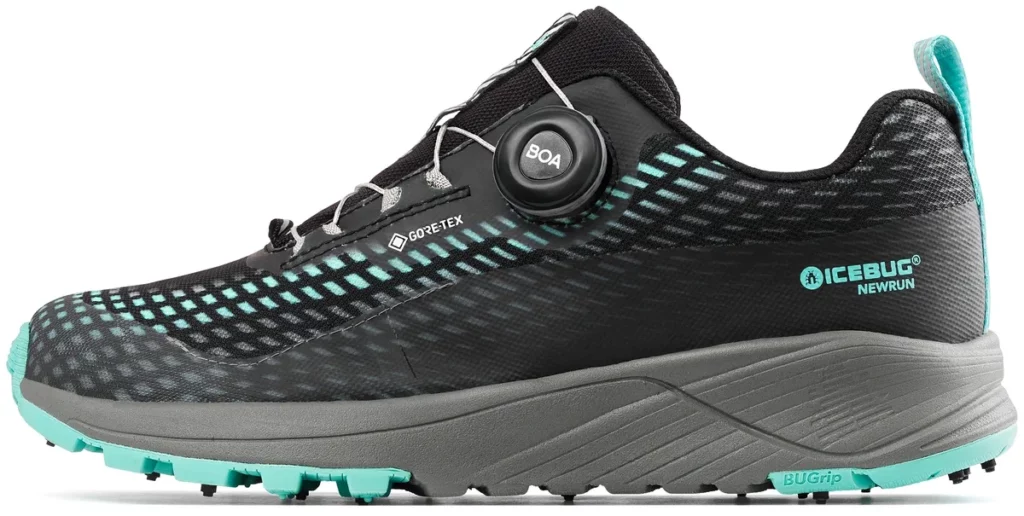 Icebug NEW Run W BU Grip GTX G18004-9A Winterspikelaufschuh  Farbe Black/ Jade Mist Größe UK 6 / 40