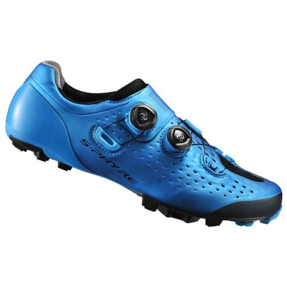 Shimano H-Mountainbikeschuh breit XC9B XC Racing blau