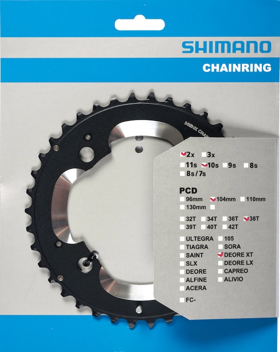 SHIMANO Kettenblatt XT FCM785 38 Zähne