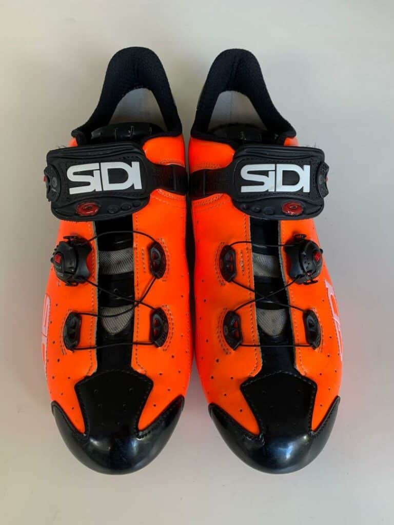 Sidi Wire Carbon Vernic Orange/black Herren-Rennradschuhe