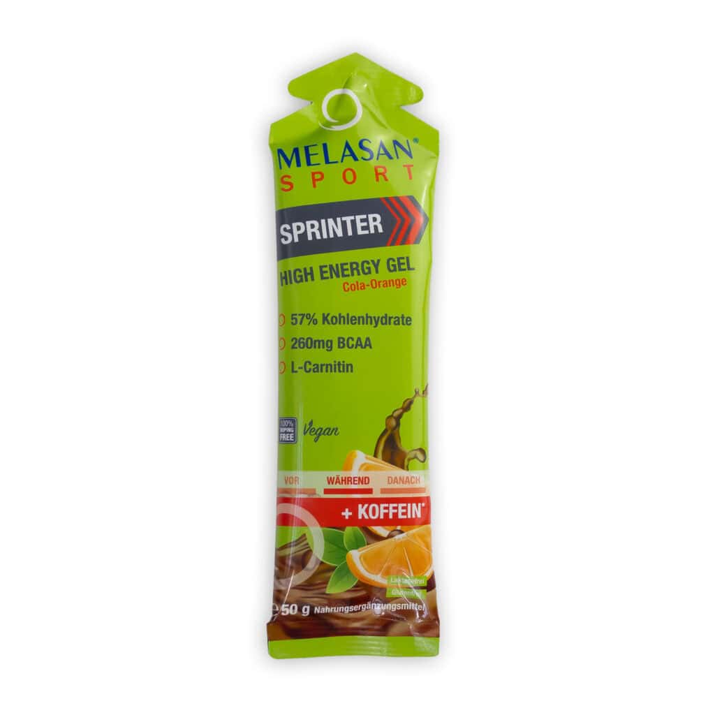 Melasan Gel Sporternährung Cola-Orange High Energy Gel Sprinter