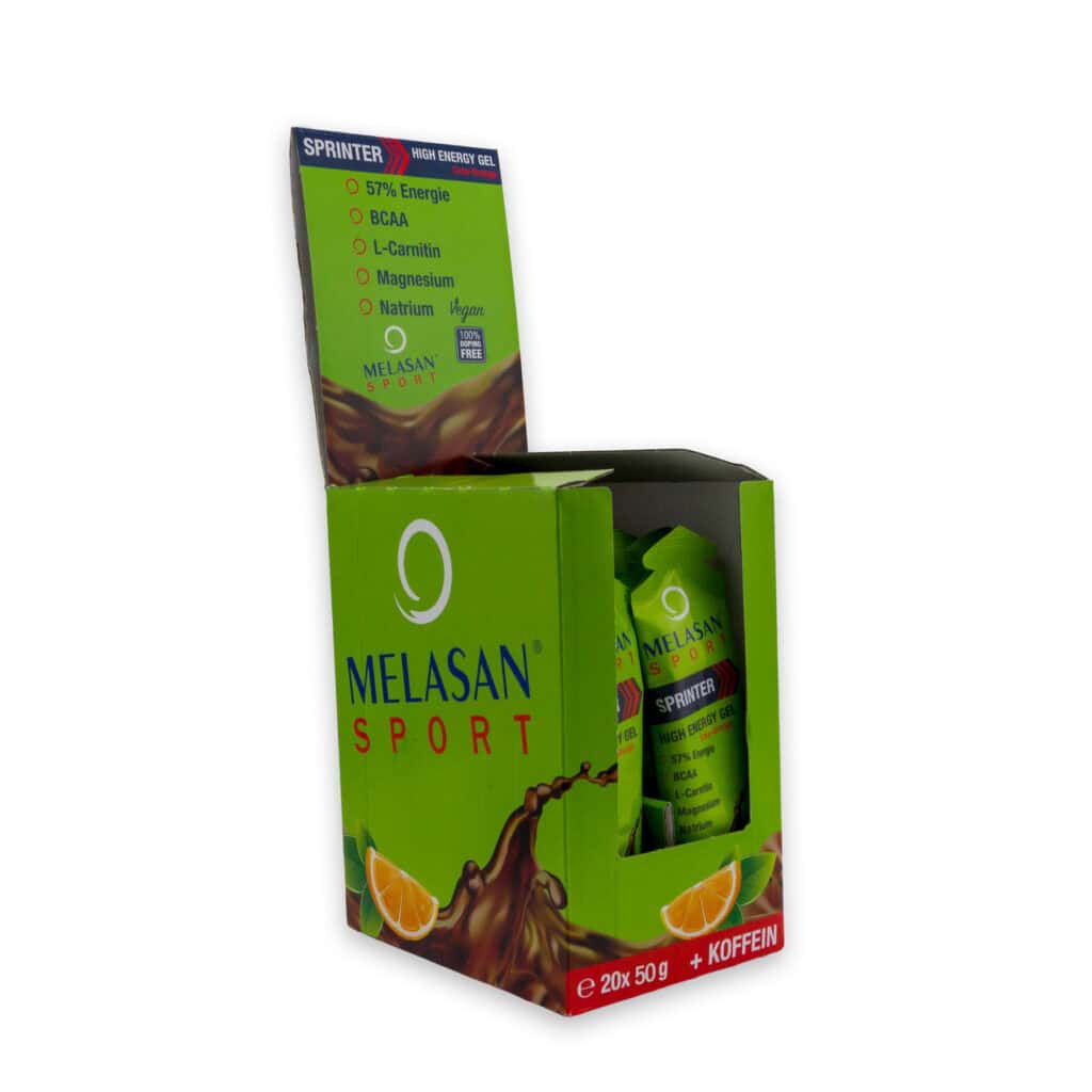 Melasan Gel Sporternährung /// High Energy Gel Sprinter Box20