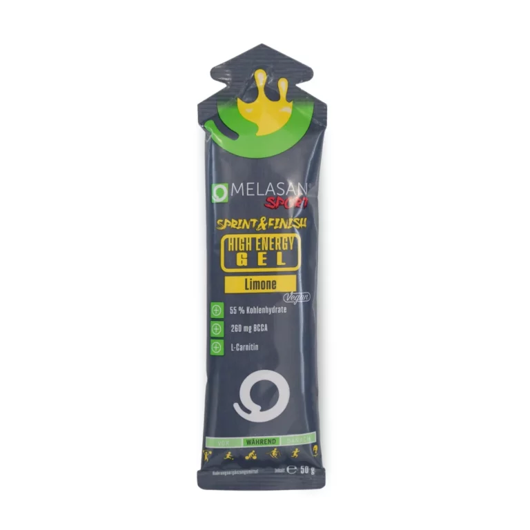 Melasan Gel Sporternährung Hig Energy Sprint &Finish Zitrone