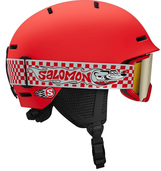 Salomon PLAYER COMBO Cherry Tomato Skihelm