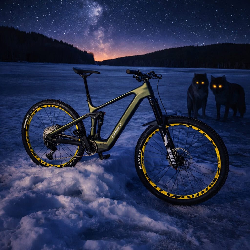 Steppenwolf Elektro Fullybike 29" 800Wh green Tundra 9.0 DJI Avinox 2 | Gelbe Laufräder