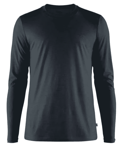 H-Funktionsshirt Fjällräven Abisko Wool Dark Navy