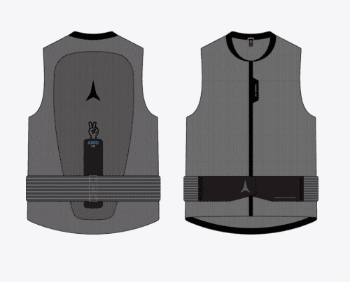Rückenprotektor Atomic Black LIVE SHIELD AMID LITE VEST JR