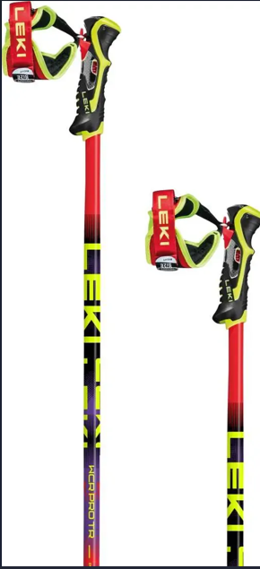 Leki Skistock bright red-violet-neonyellow 65667481 WCR Pro SL TR